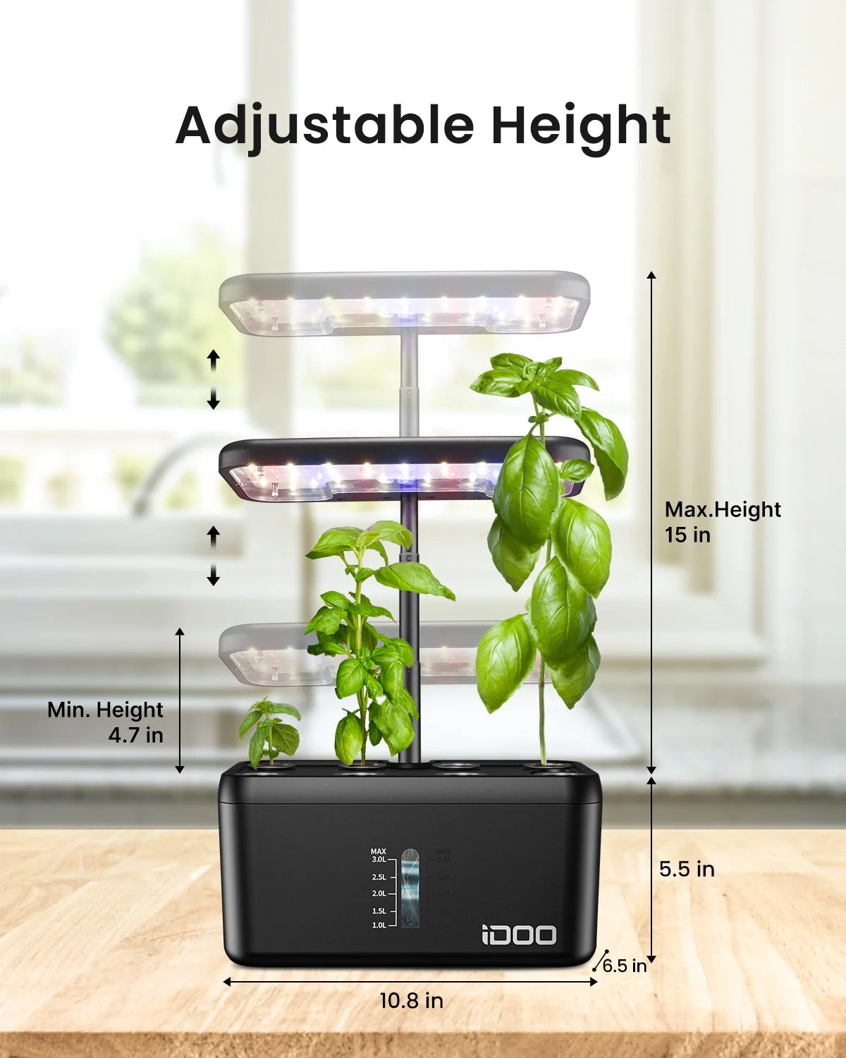 8 Pods Hydroponic Growing System, Indoor Herb Garden Kit with Automatic Timer LED Grow Light