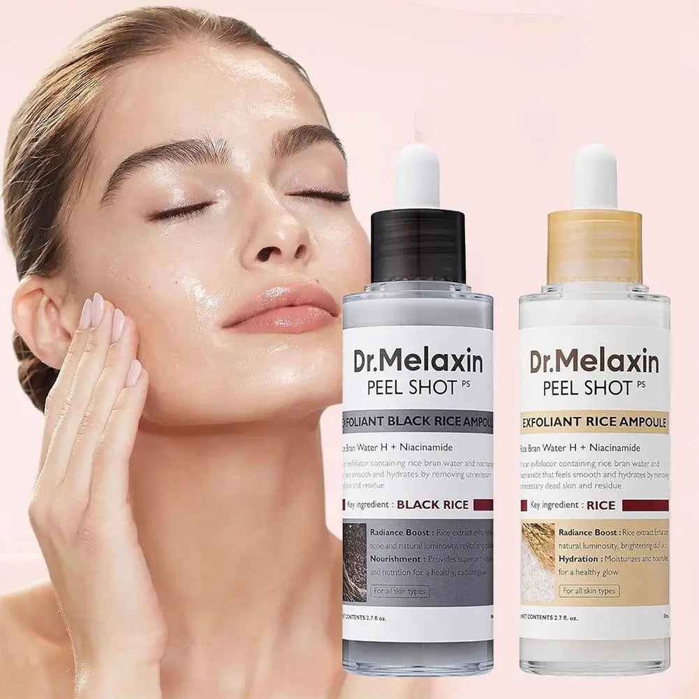 Glow Rice Ampoule Rice Essence Moisturizing and Hydrating Gentle Cleansing Peel Shot Exfoliant Repair Skin Niacinamide Essences