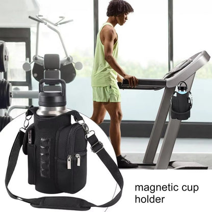 Gym Magnetic Bag Water Bottle Holder Gym Magnetic Sling Bag for Men & Women