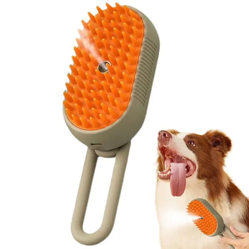 Cat Brush Steamy Pet Shedding Comb Horse Steamer Brush Self-Cleaning Pet Brush Pet Hair Cleaning Brush Comb for Cats Dogs