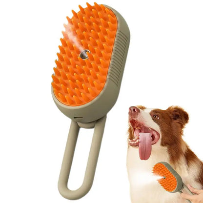 Cat Brush Steamy Pet Shedding Comb Horse Steamer Brush Self-Cleaning Pet Brush Pet Hair Cleaning Brush Comb for Cats Dogs