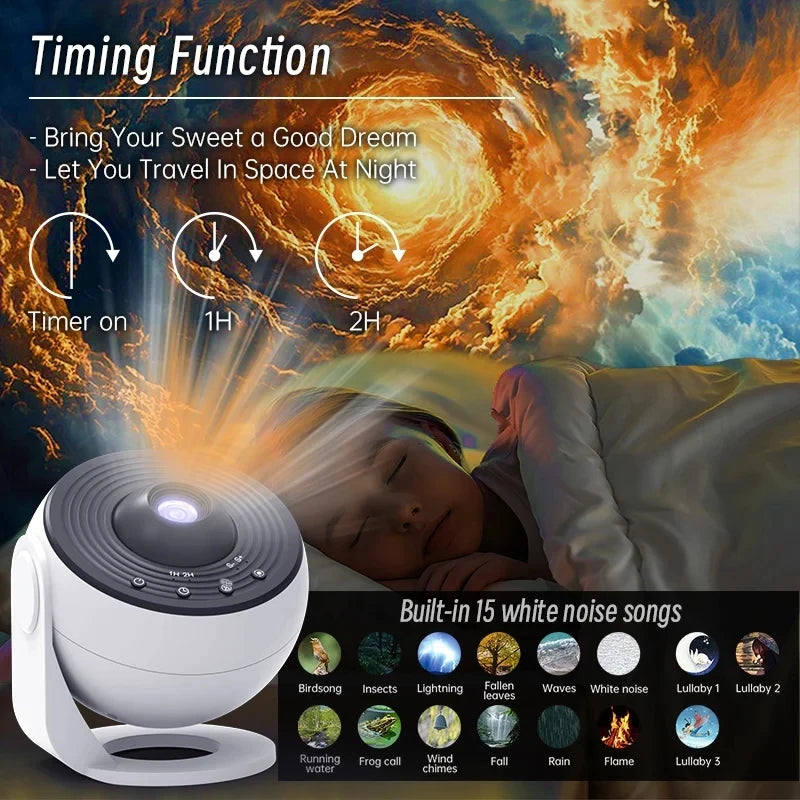 13 in 1 Star Night Lights Projector with Bluetooth Speaker Remote Planetarium Starry Sky Projector for Kids Bedroom Home Decor