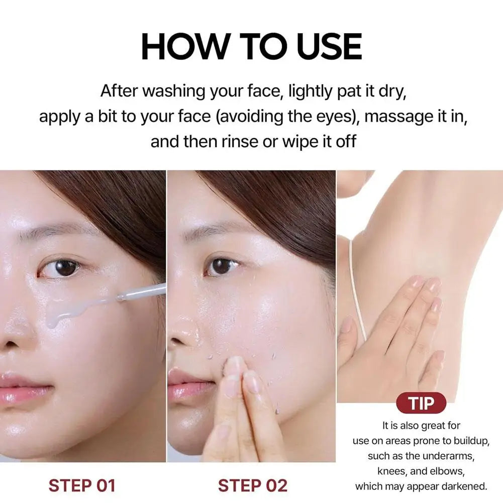 Glow Rice Ampoule Rice Essence Moisturizing and Hydrating Gentle Cleansing Peel Shot Exfoliant Repair Skin Niacinamide Essences