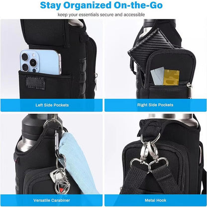 Gym Magnetic Bag Water Bottle Holder Gym Magnetic Sling Bag for Men & Women