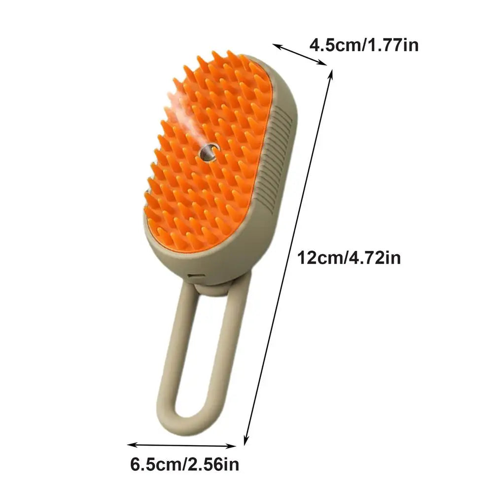 Cat Brush Steamy Pet Shedding Comb Horse Steamer Brush Self-Cleaning Pet Brush Pet Hair Cleaning Brush Comb for Cats Dogs