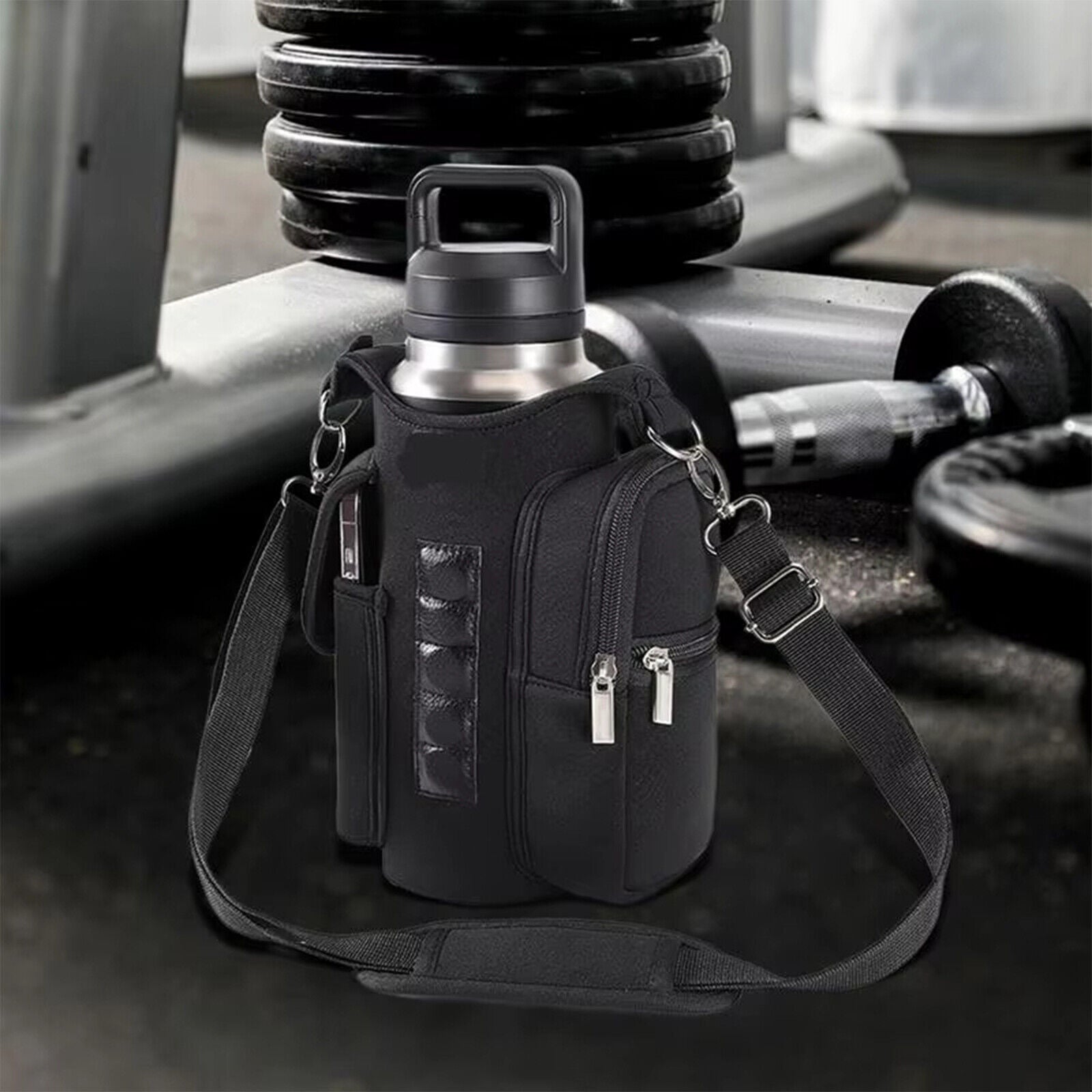 Gym Magnetic Bag Water Bottle Holder Gym Magnetic Sling Bag for Men & Women