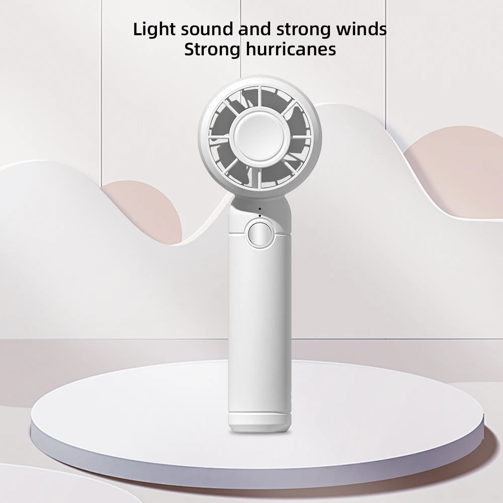 2025 USB Mini Fan Rechargeable Mini Fan Portable Handheld Cooling Fan for Office Travel Outdoor Camping