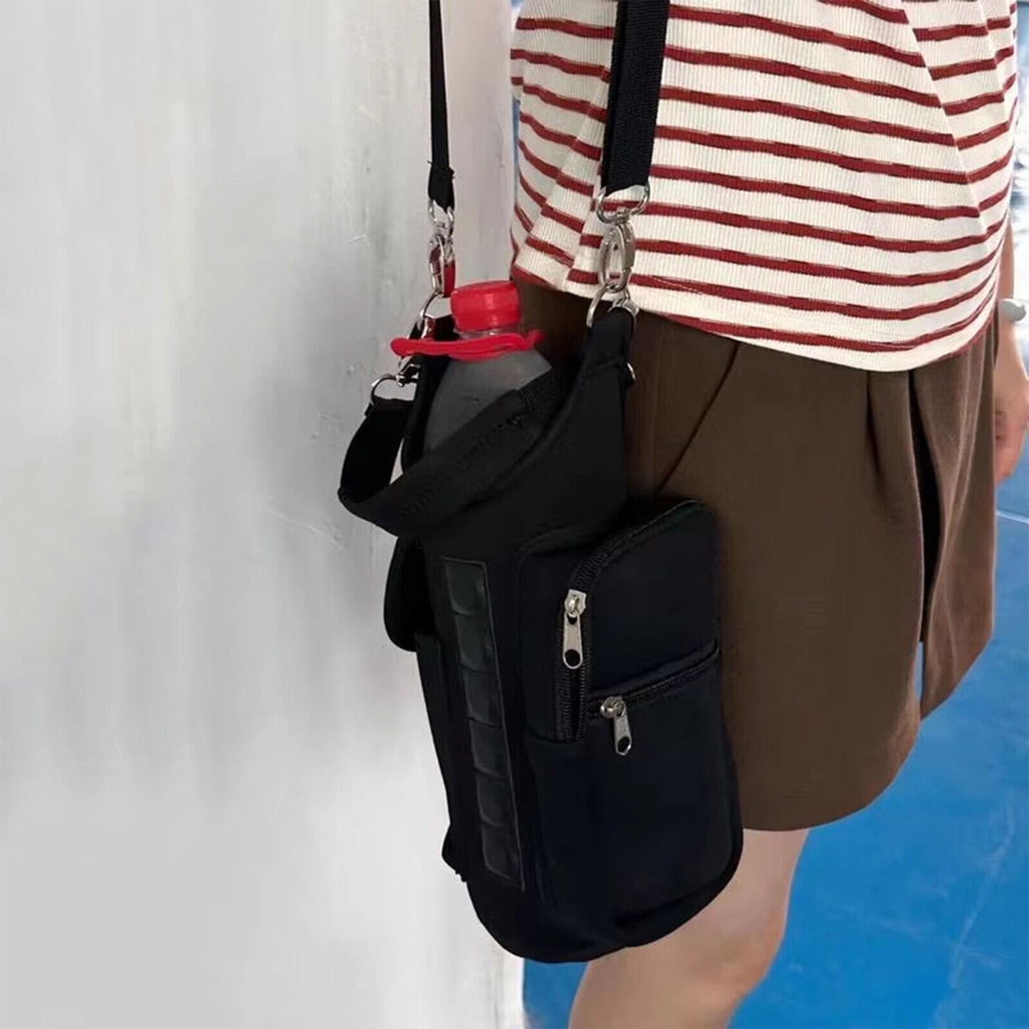 Gym Magnetic Bag Water Bottle Holder Gym Magnetic Sling Bag for Men & Women
