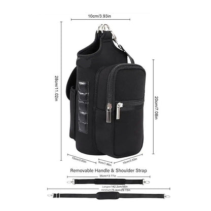 Gym Magnetic Bag Water Bottle Holder Gym Magnetic Sling Bag for Men & Women