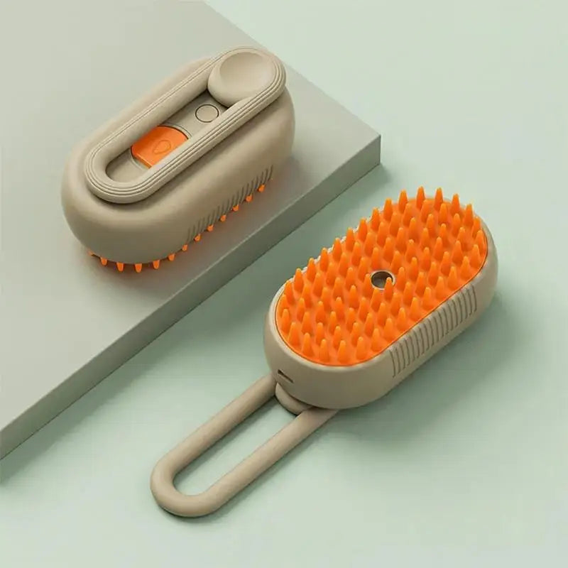 Cat Brush Steamy Pet Shedding Comb Horse Steamer Brush Self-Cleaning Pet Brush Pet Hair Cleaning Brush Comb for Cats Dogs
